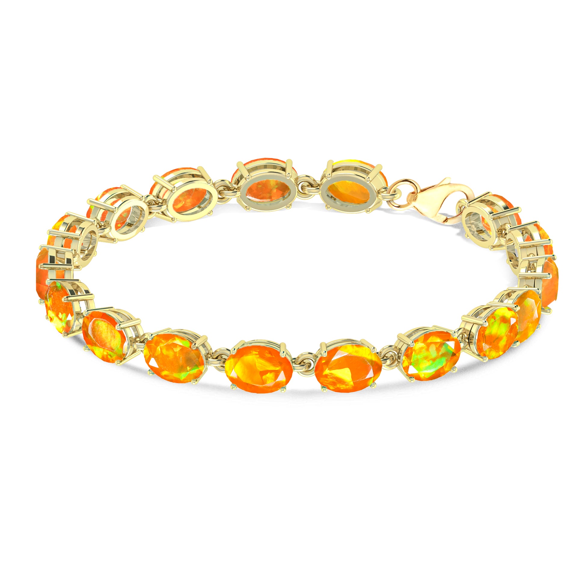 Orange Opal Bracelet