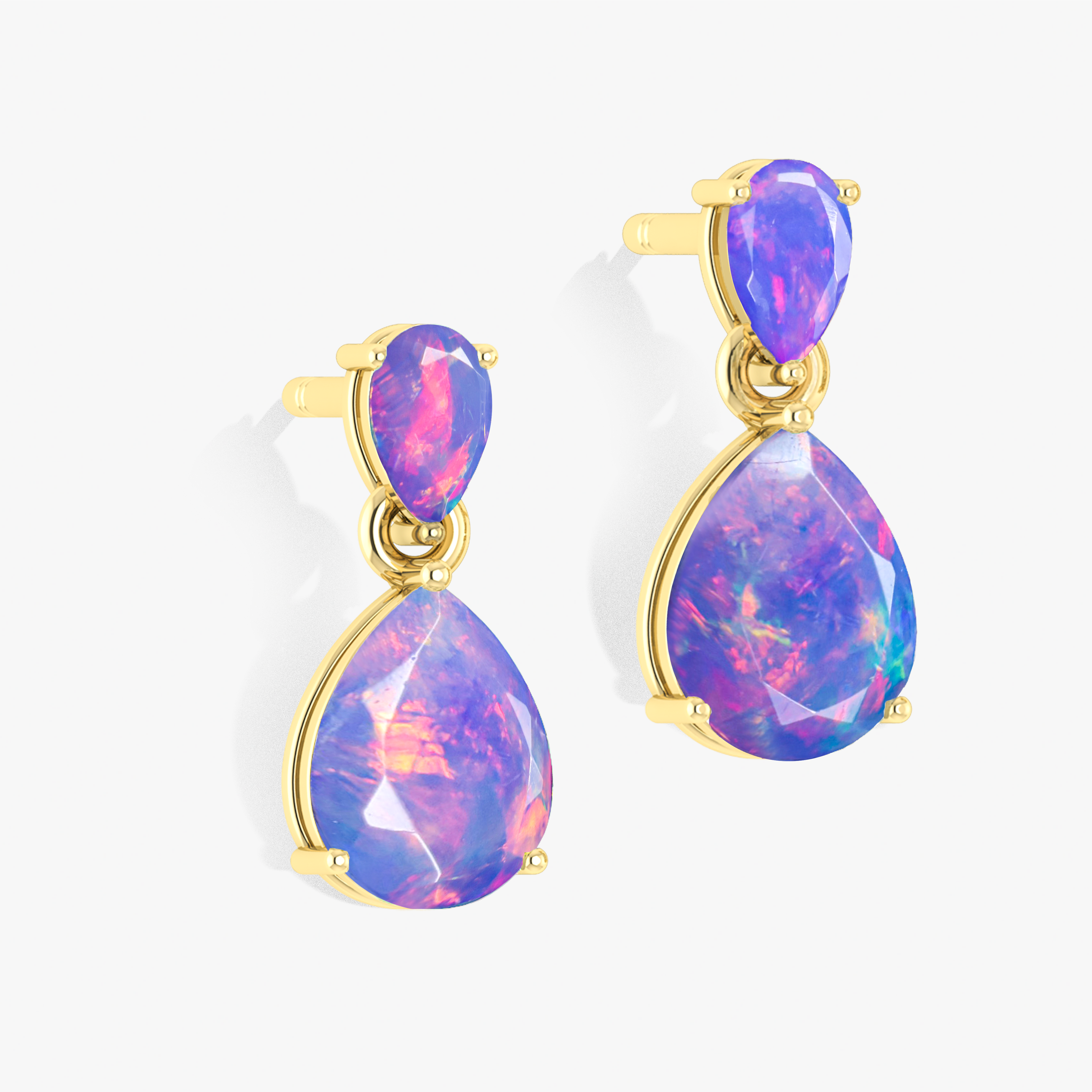 Pear Opal Earring