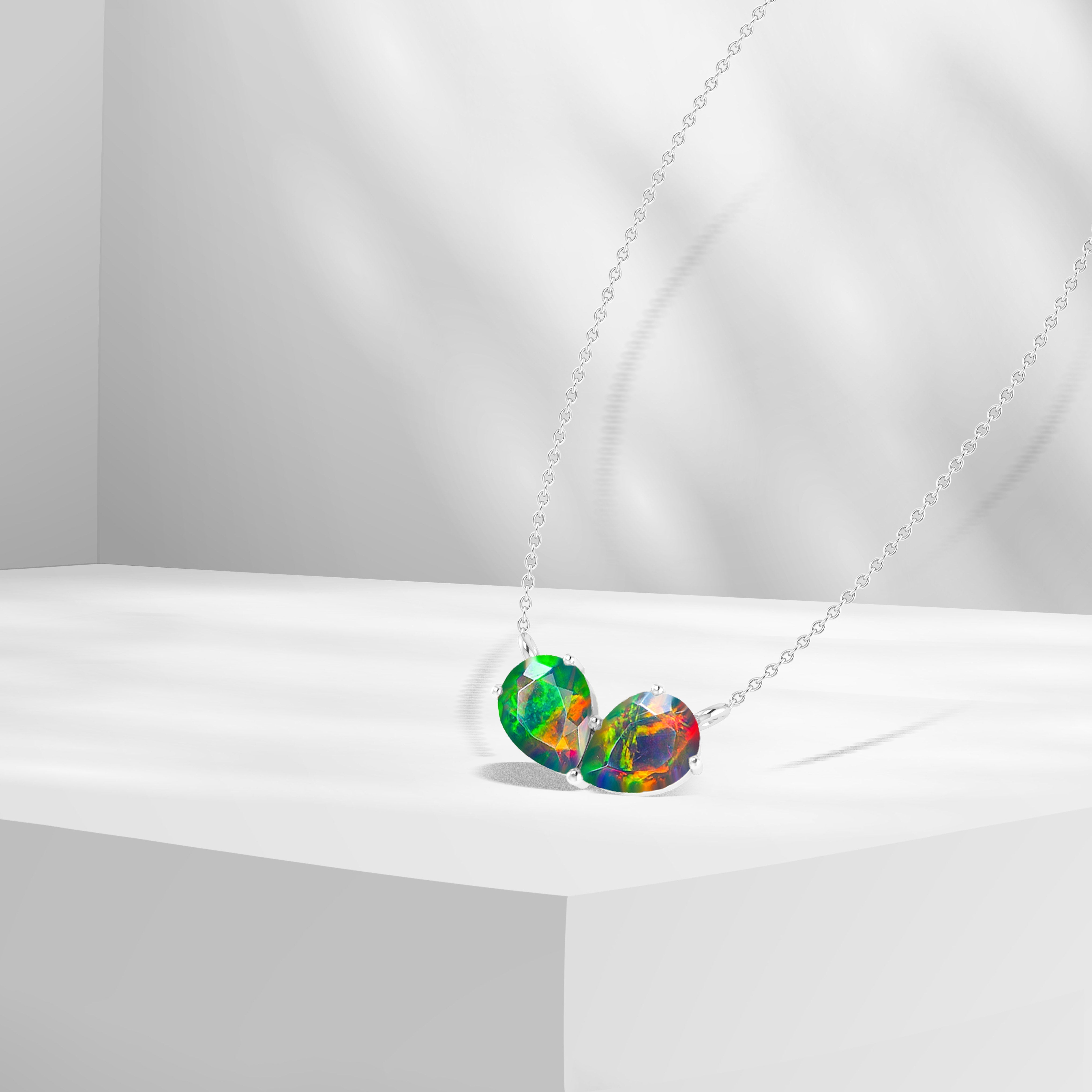 Double Opal Necklace Online