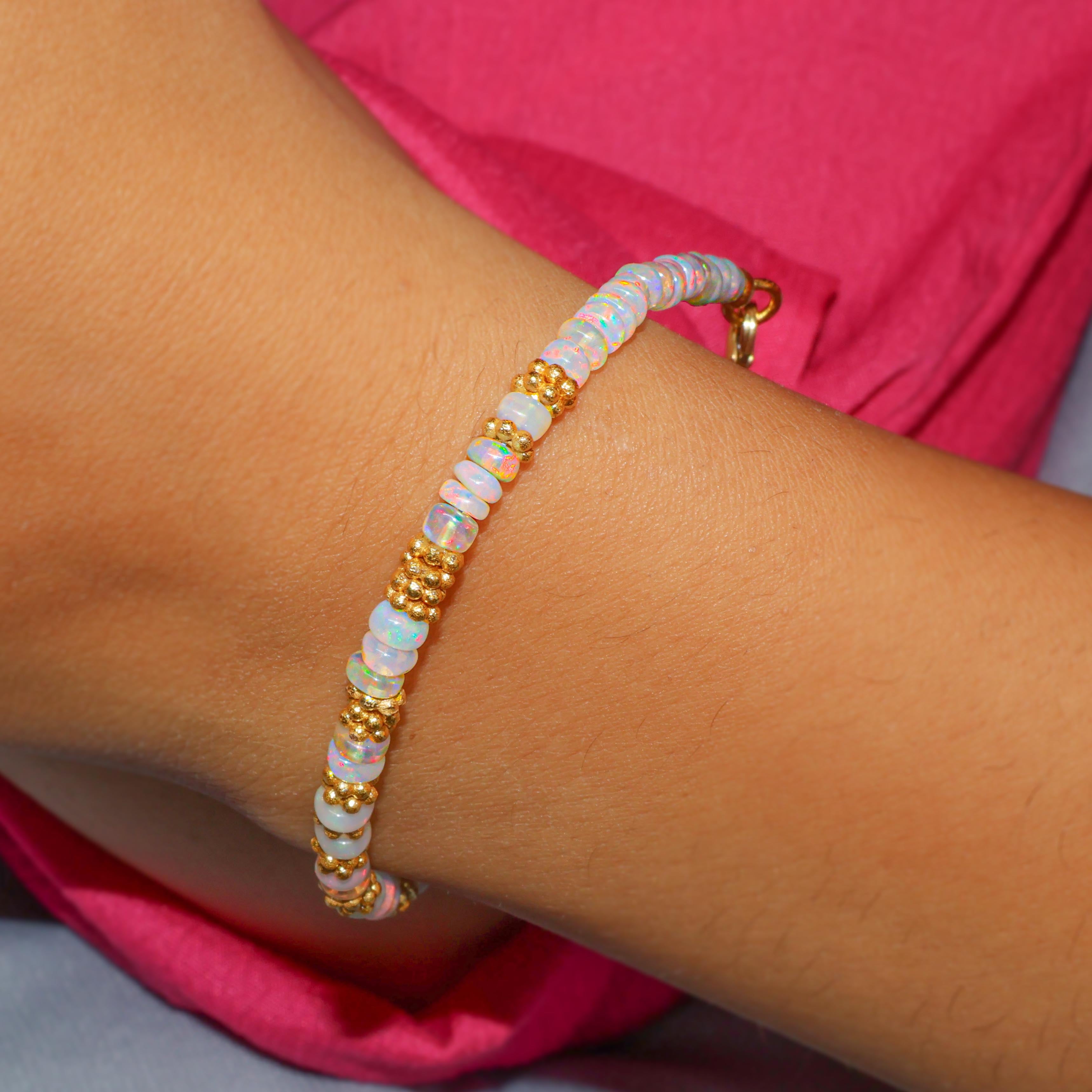 14kt gold Opal bracelet