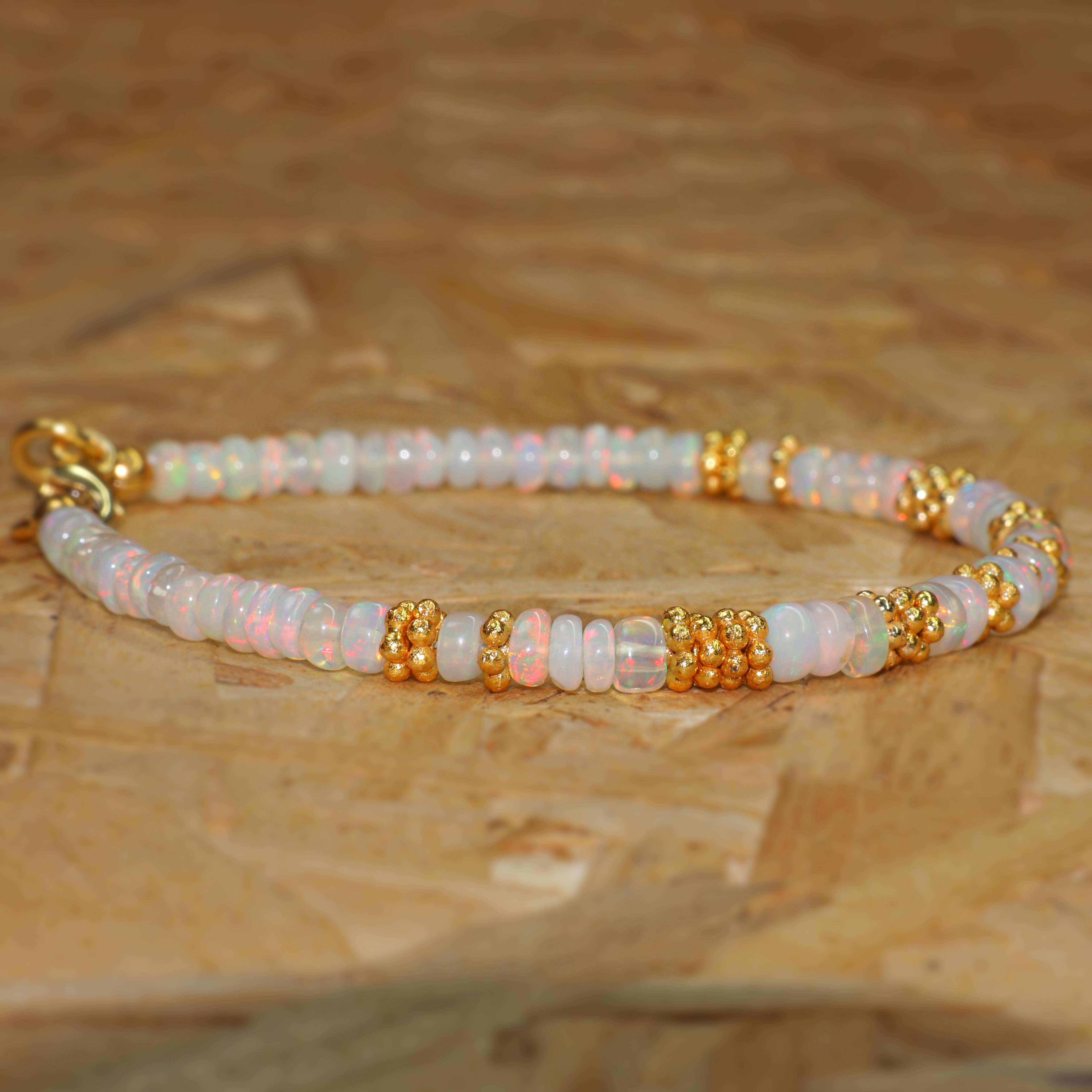 Natural Gemstone opal bracelet