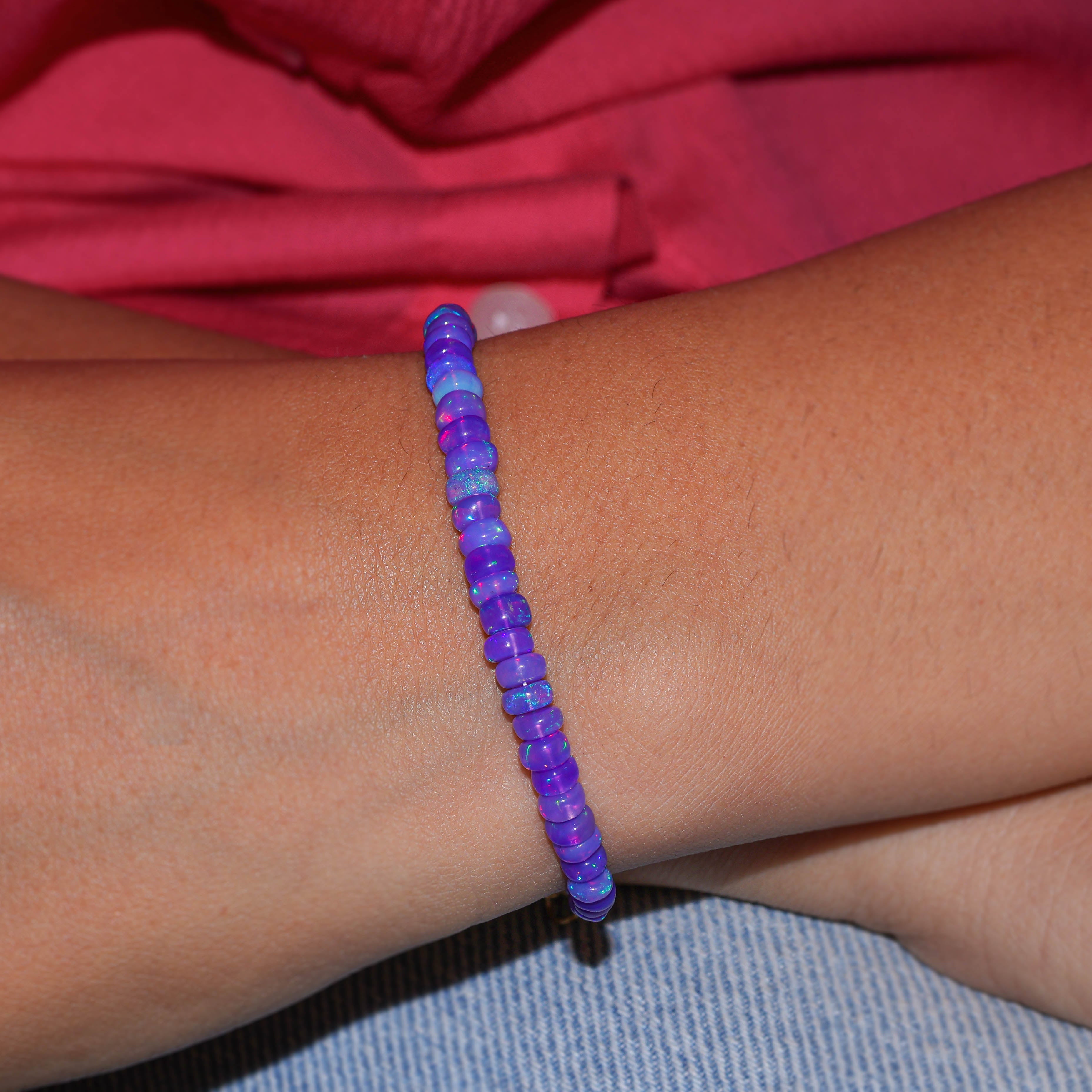 lavender bead bracelet