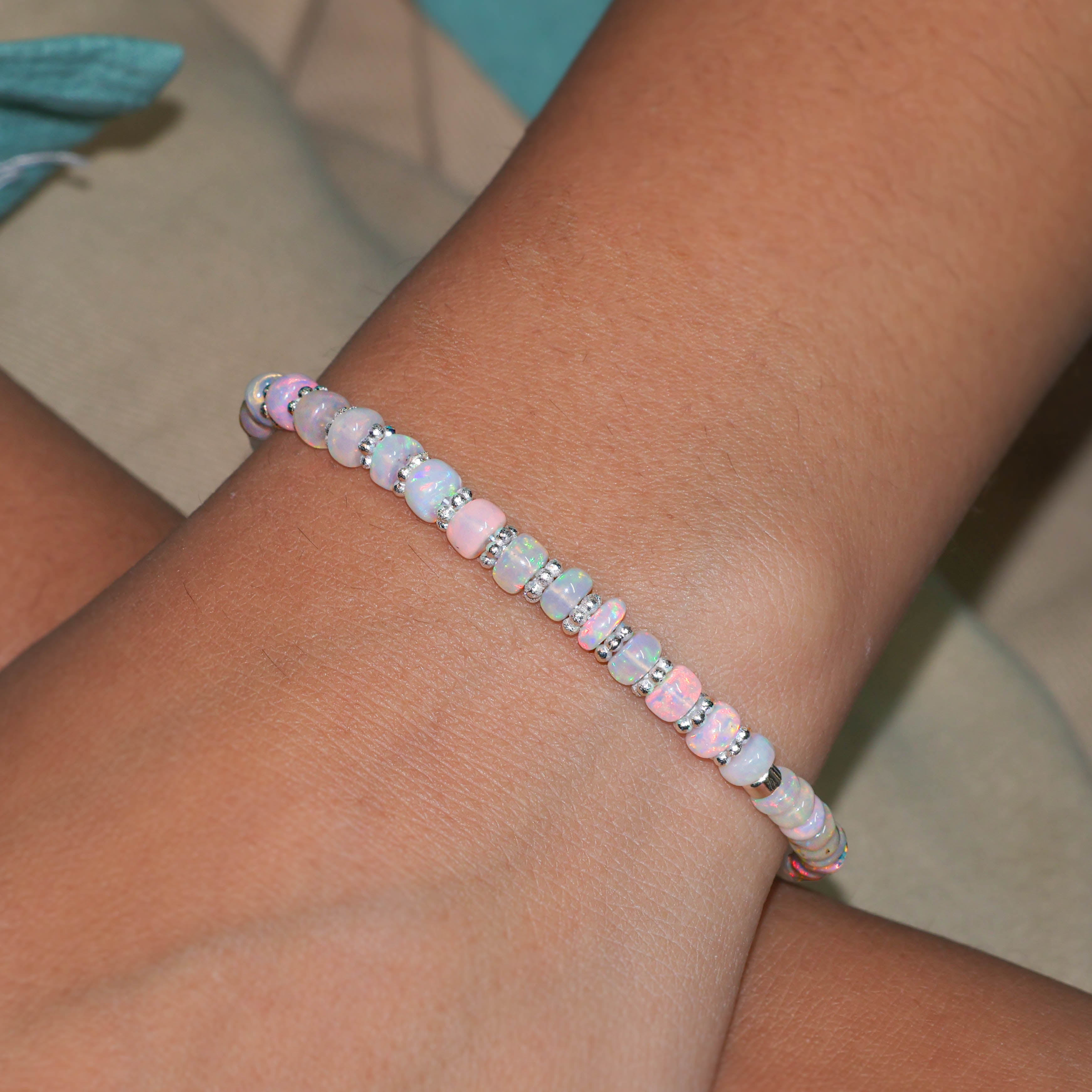 white opal bracelet 