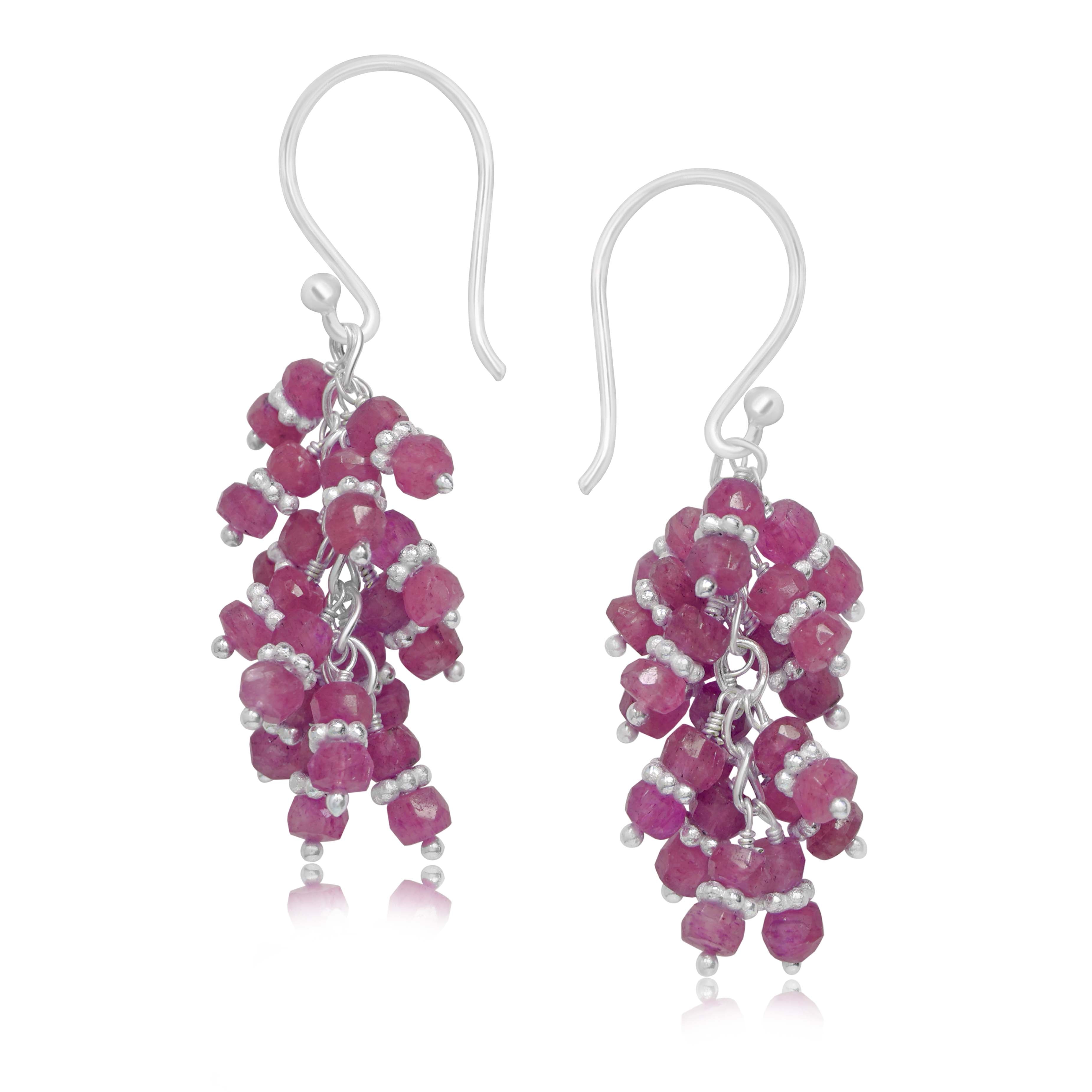 Ruby earrings