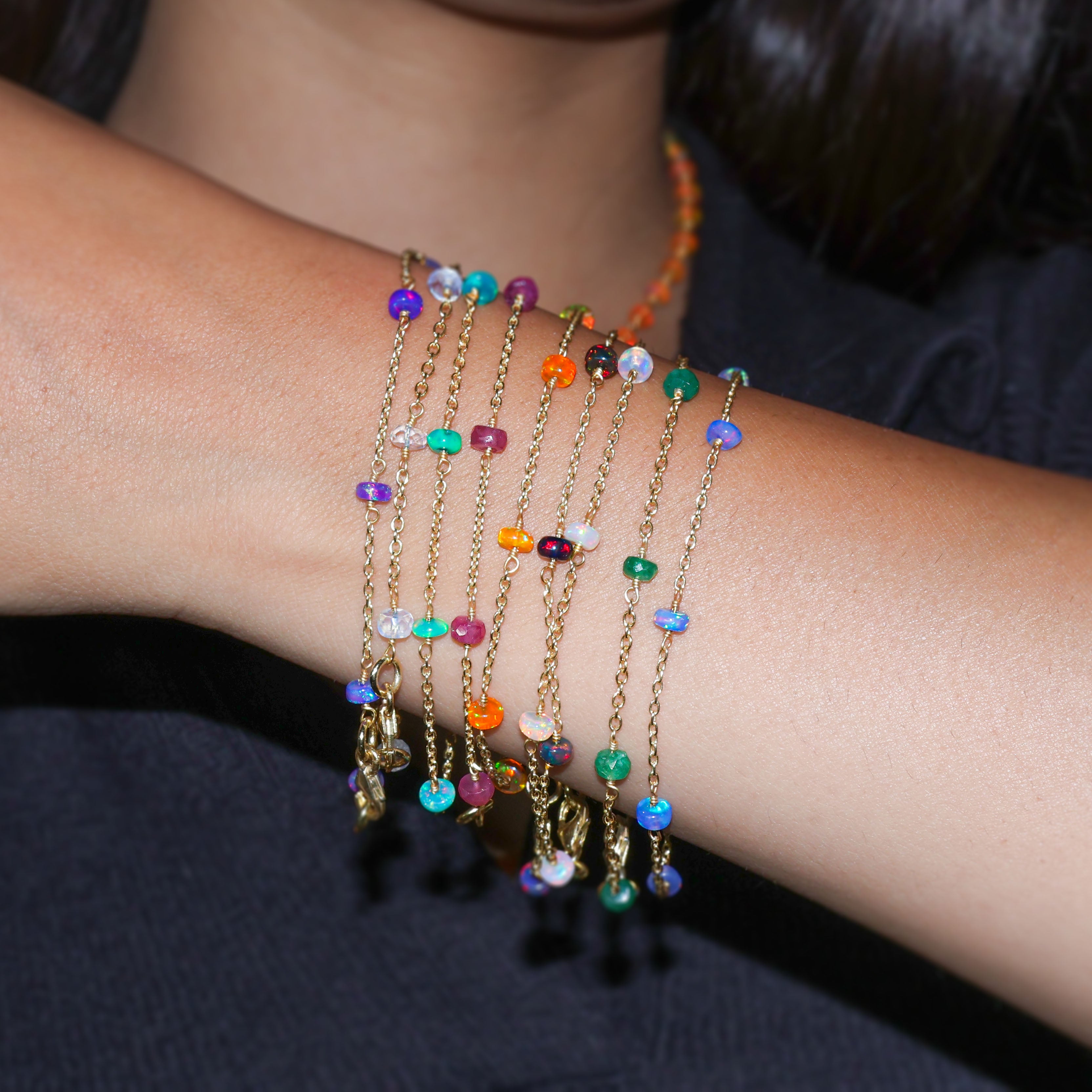 Gemstones bracelets