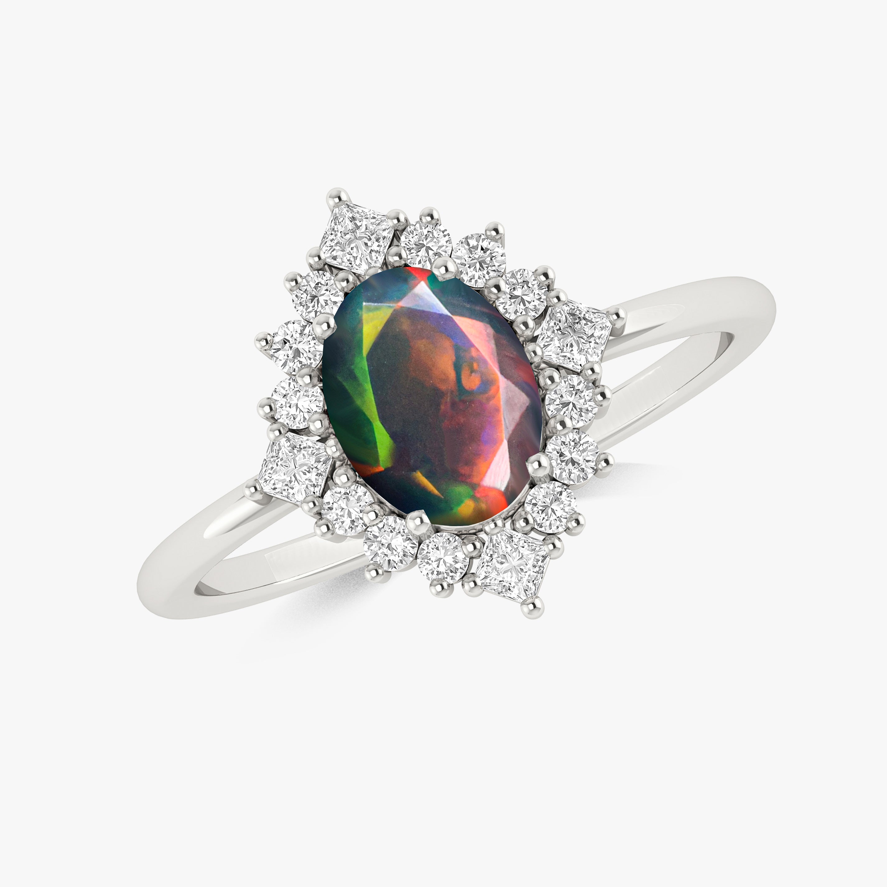 Black Opal Ring