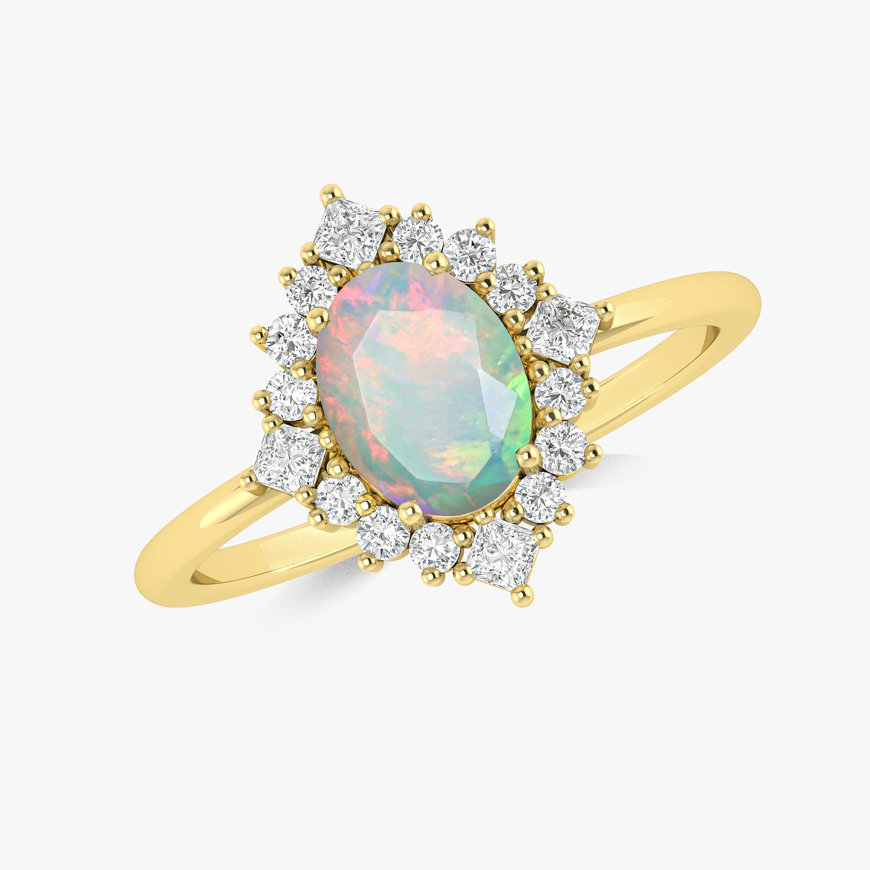 Opal Yellow Gold Ring