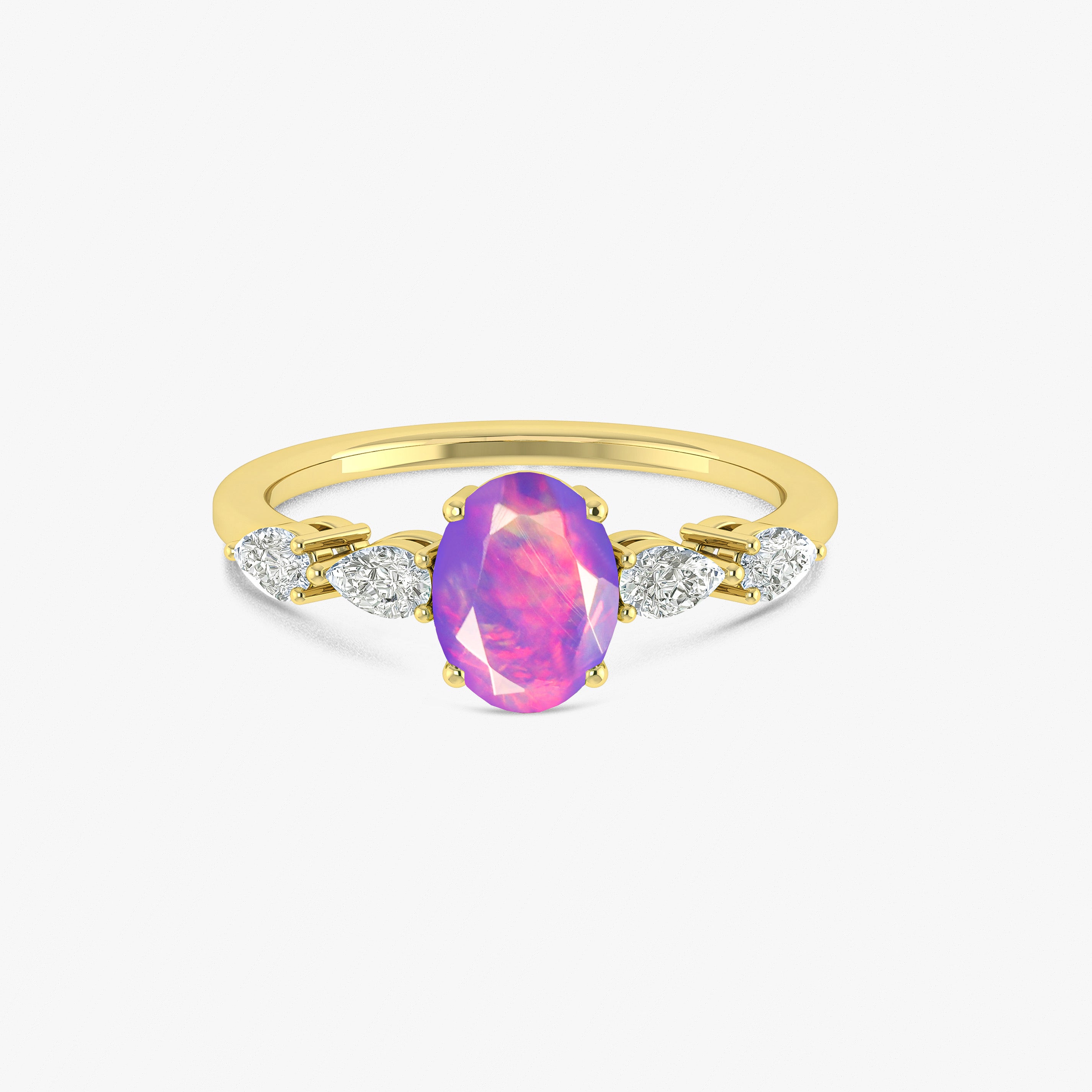 Lavender Opal Ring