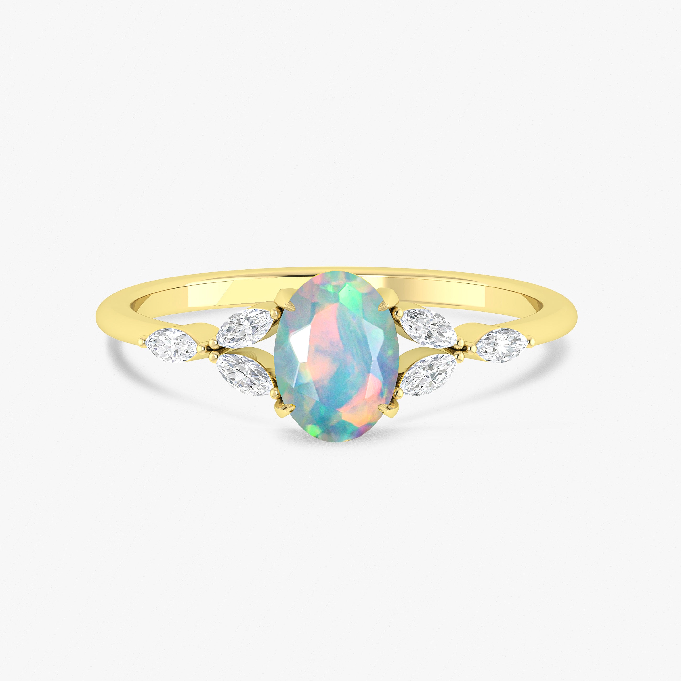 Natural opal Ring