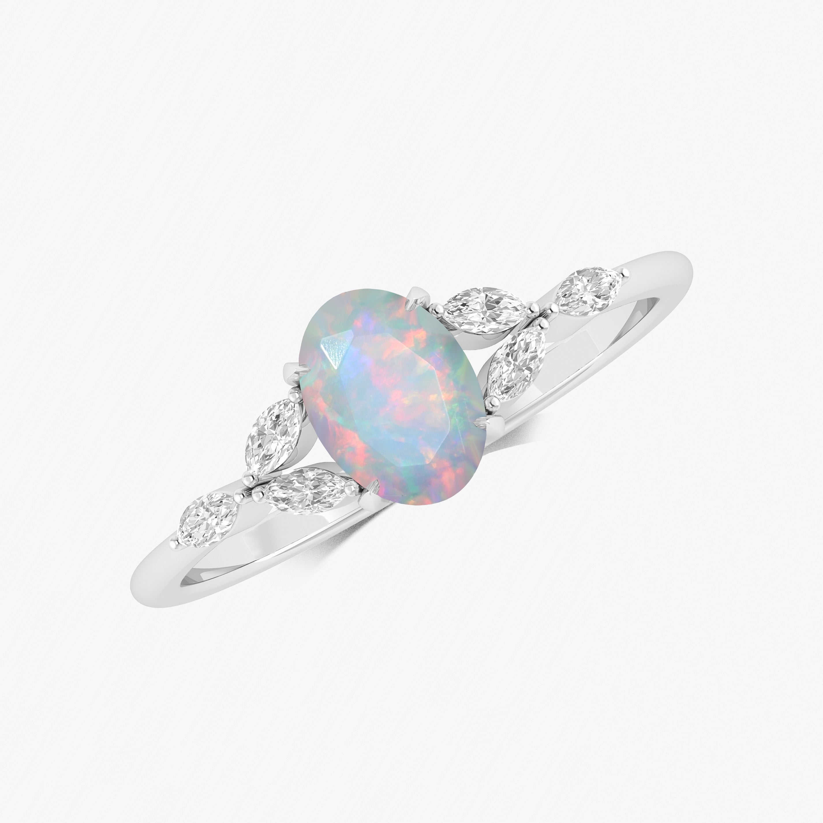 Opal Engagement Ring