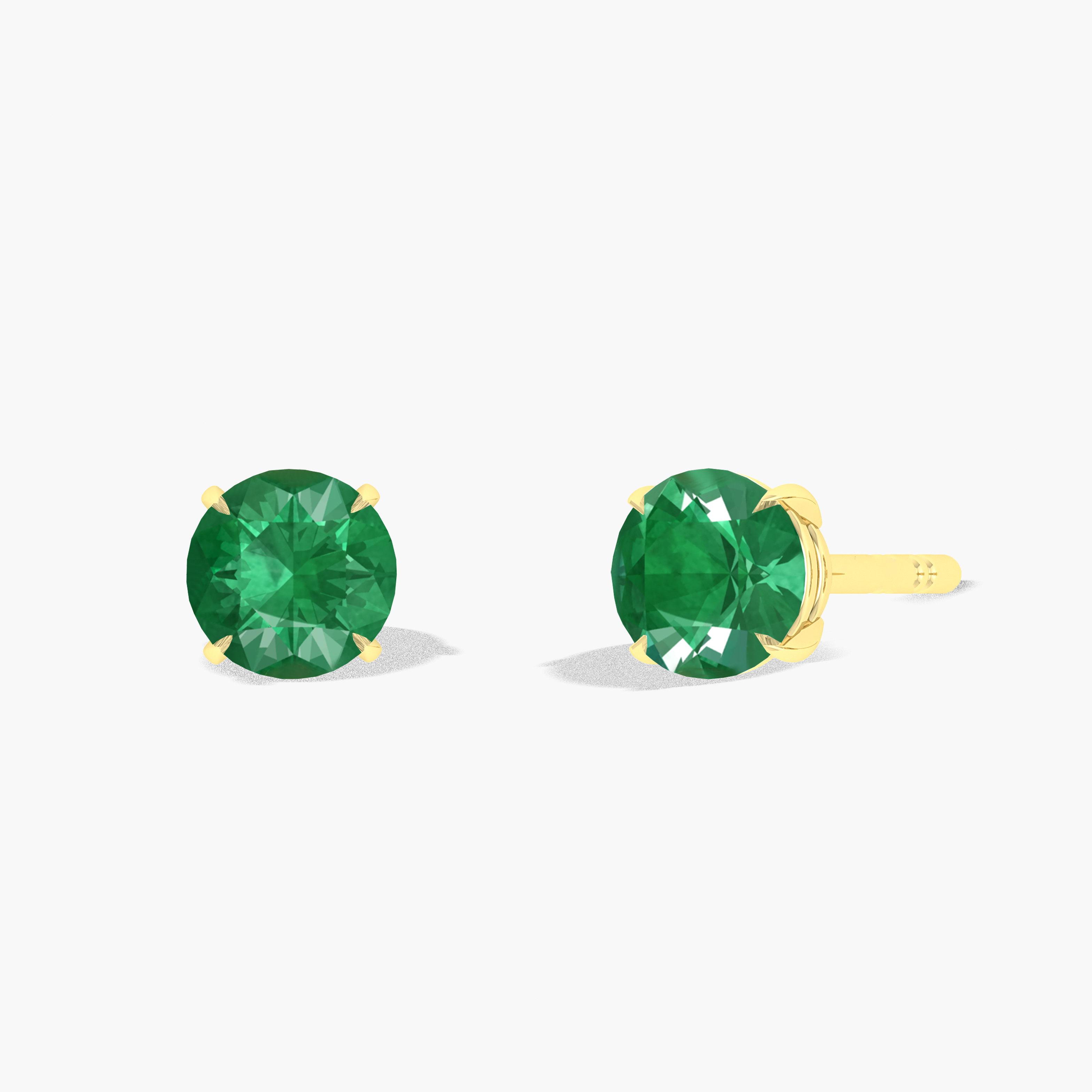 Green Emerald Opal Earring