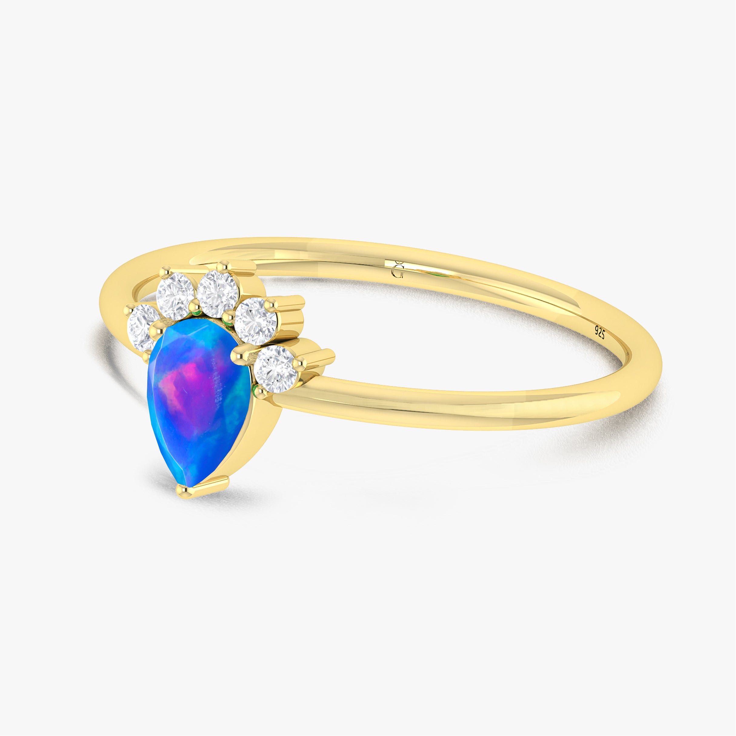 Opal Gold Ring