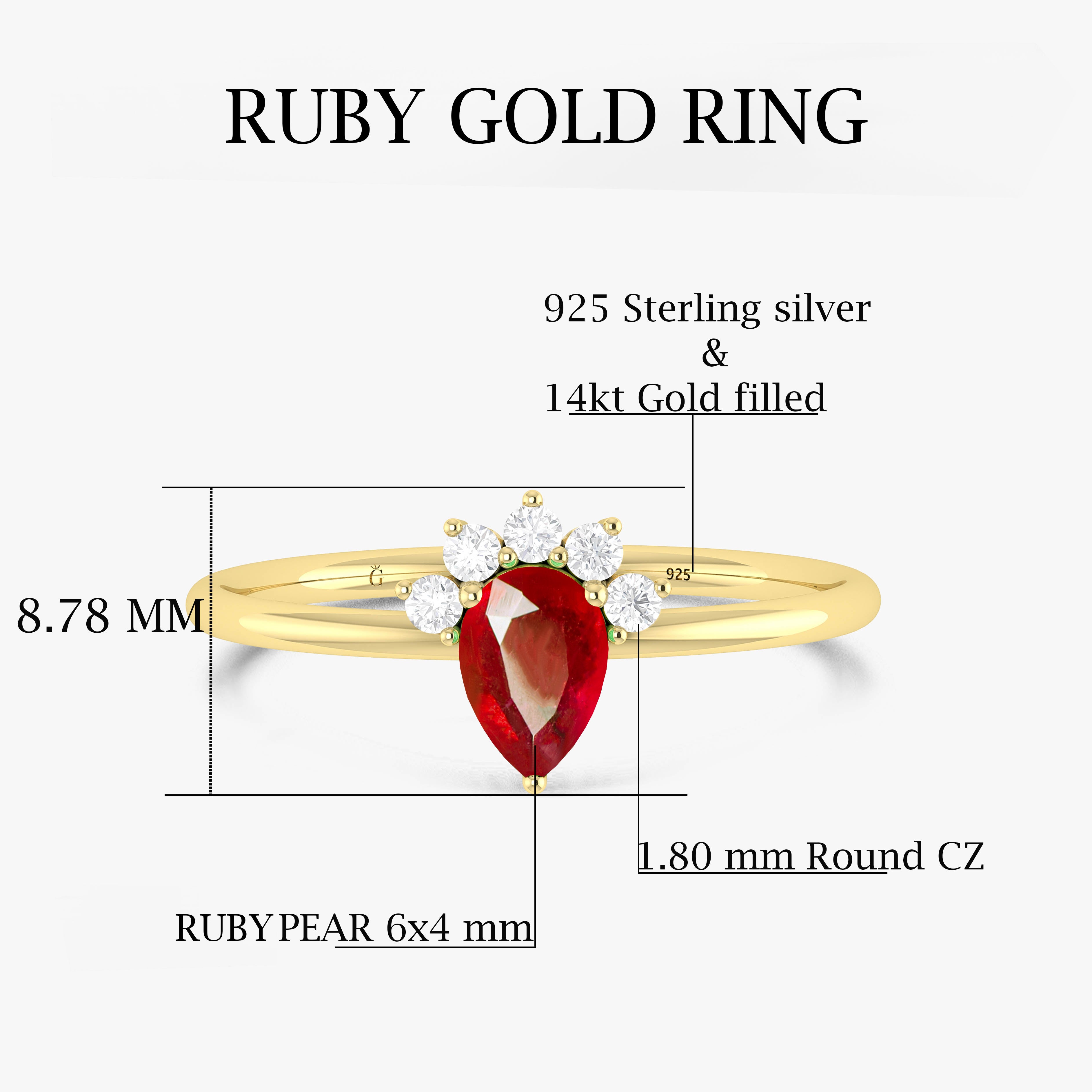 Ruby Gold RIng