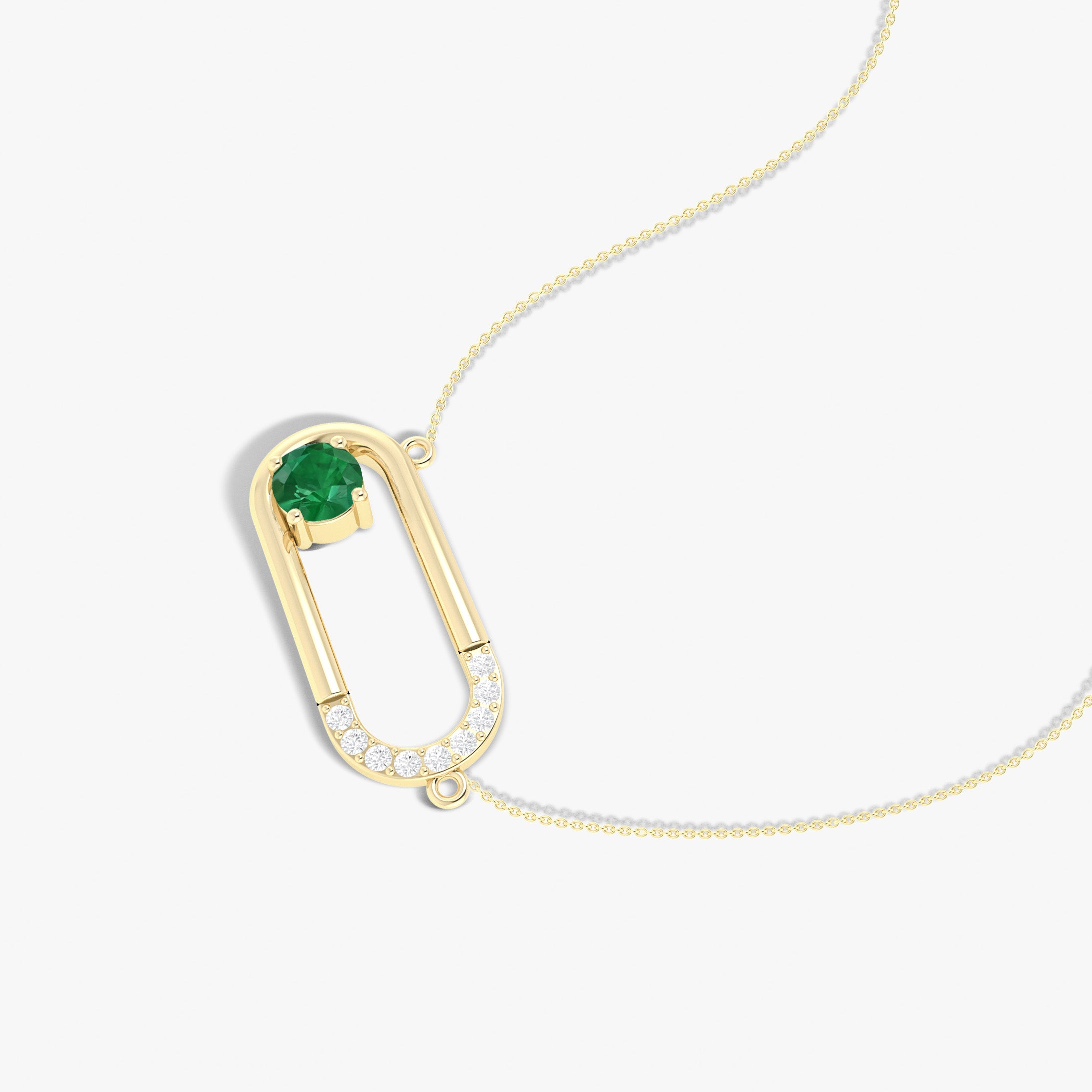 Emerald Pendantl Necklace