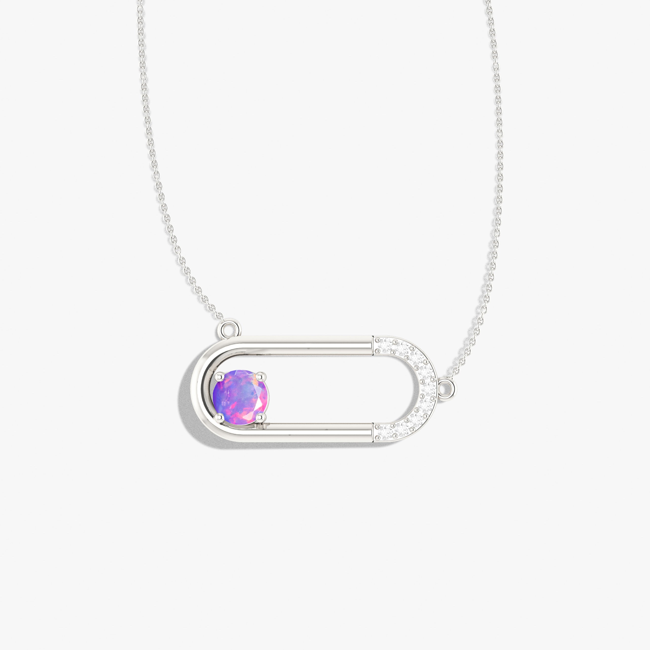 Opal Pendantl Necklace