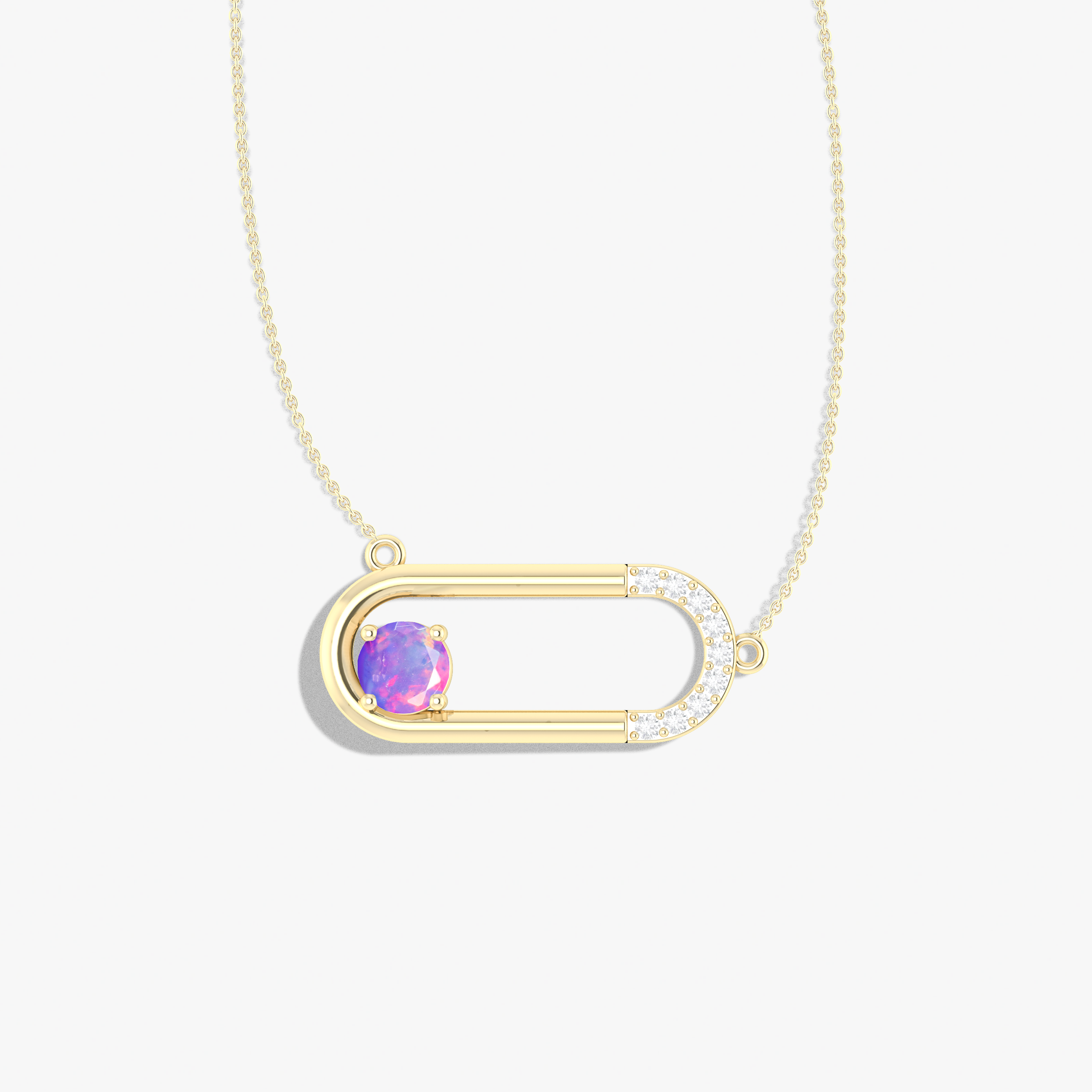 Opal Pendantl Necklace