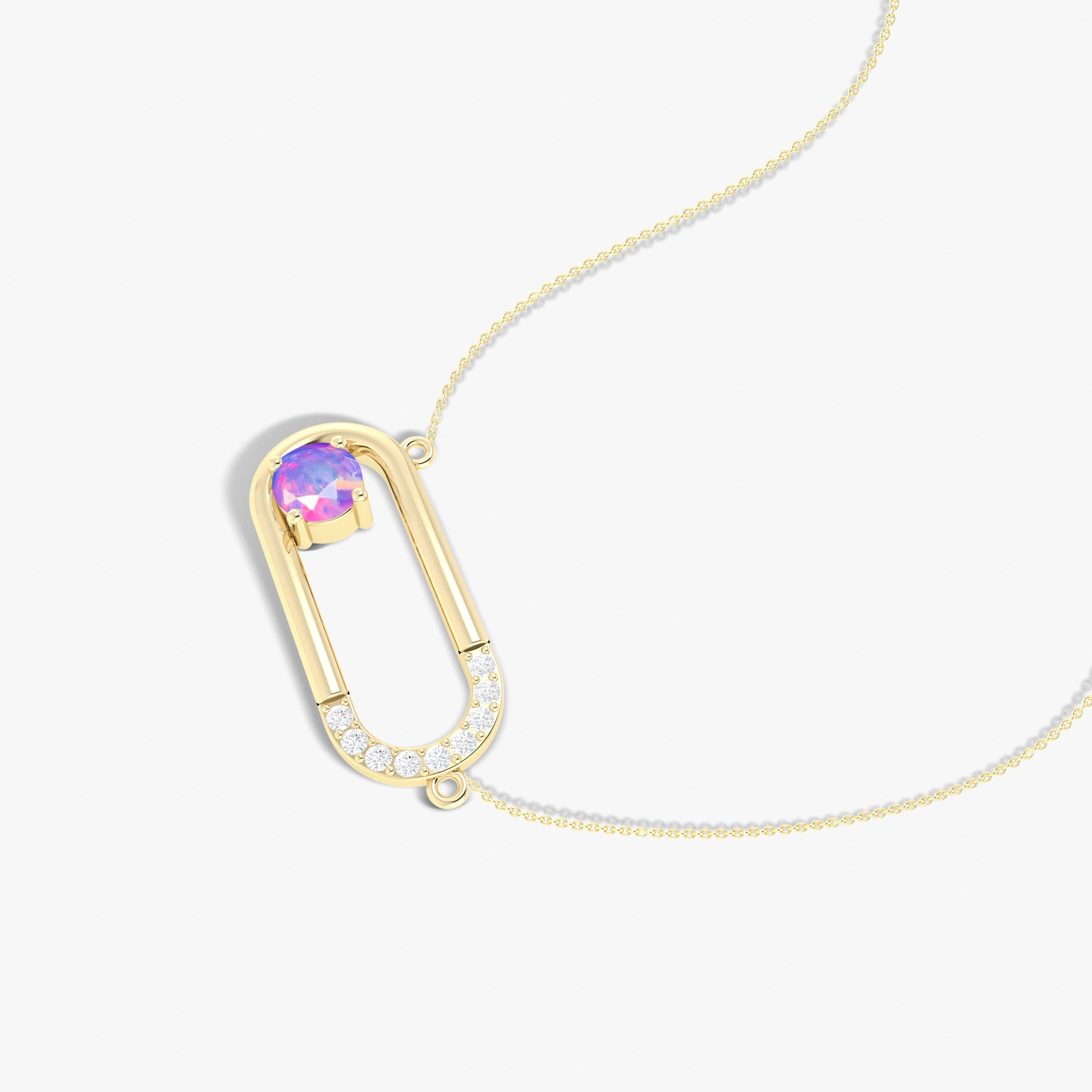 Opal Pendantl Necklace