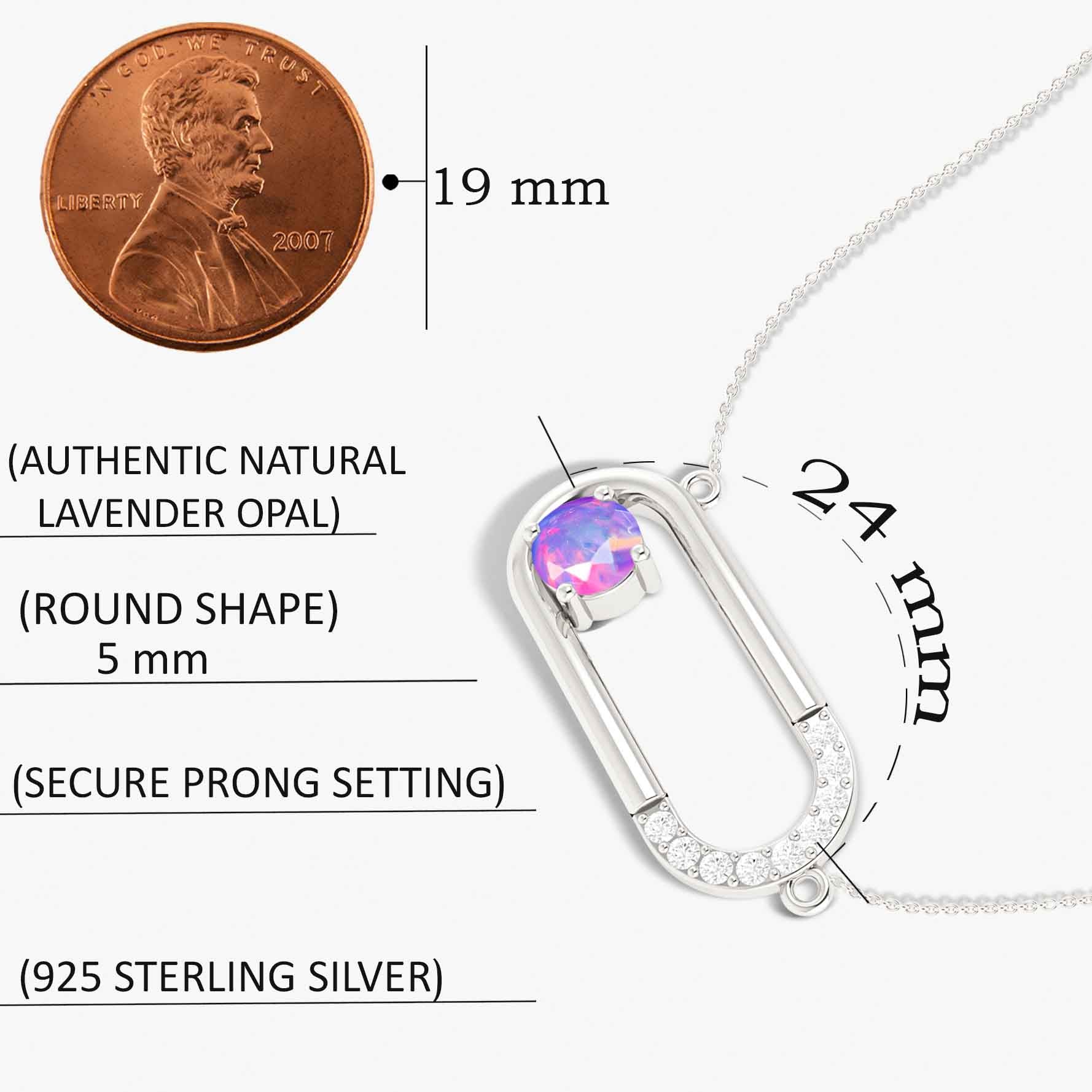 Opal Pendantl Necklace