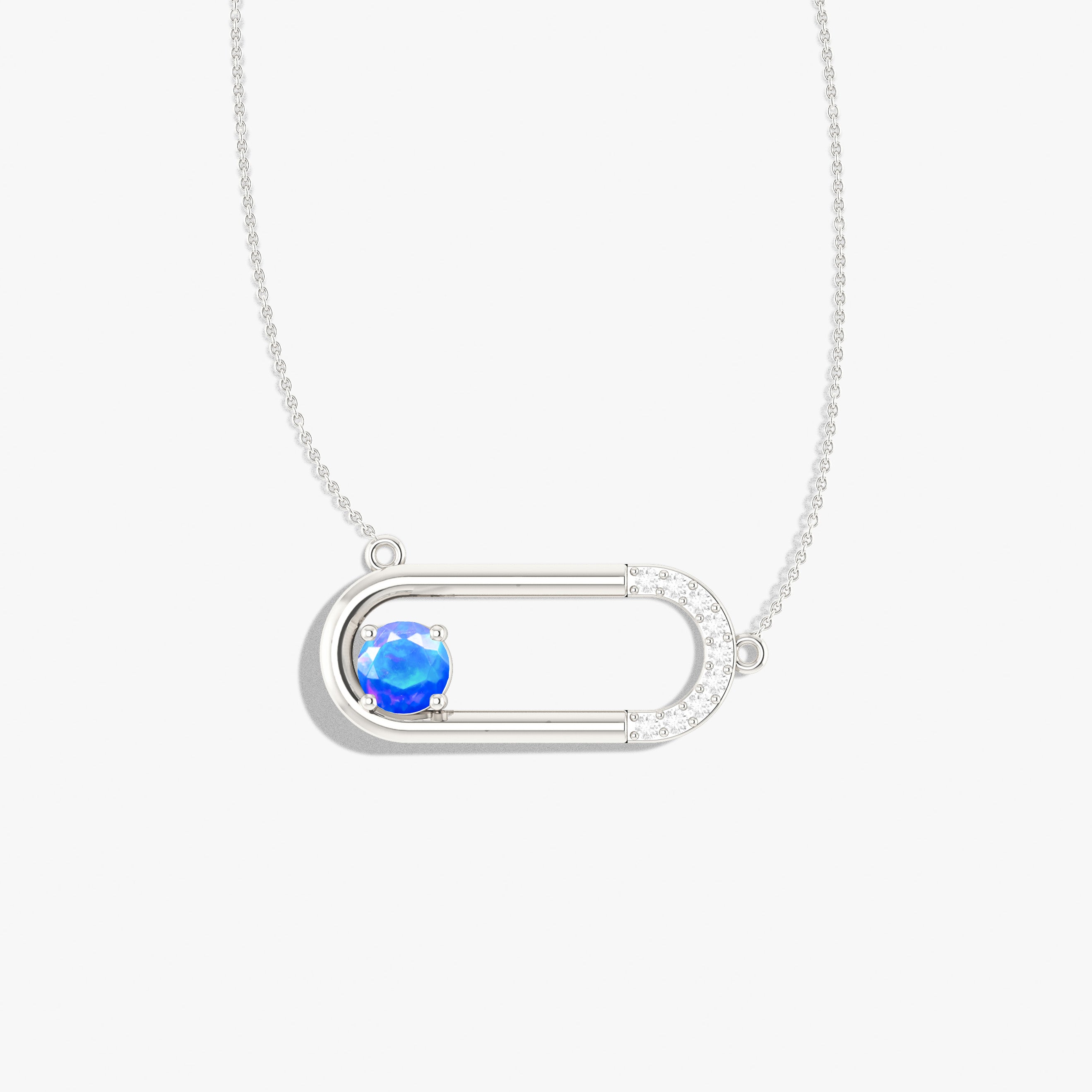 Opal Pendantl Necklace