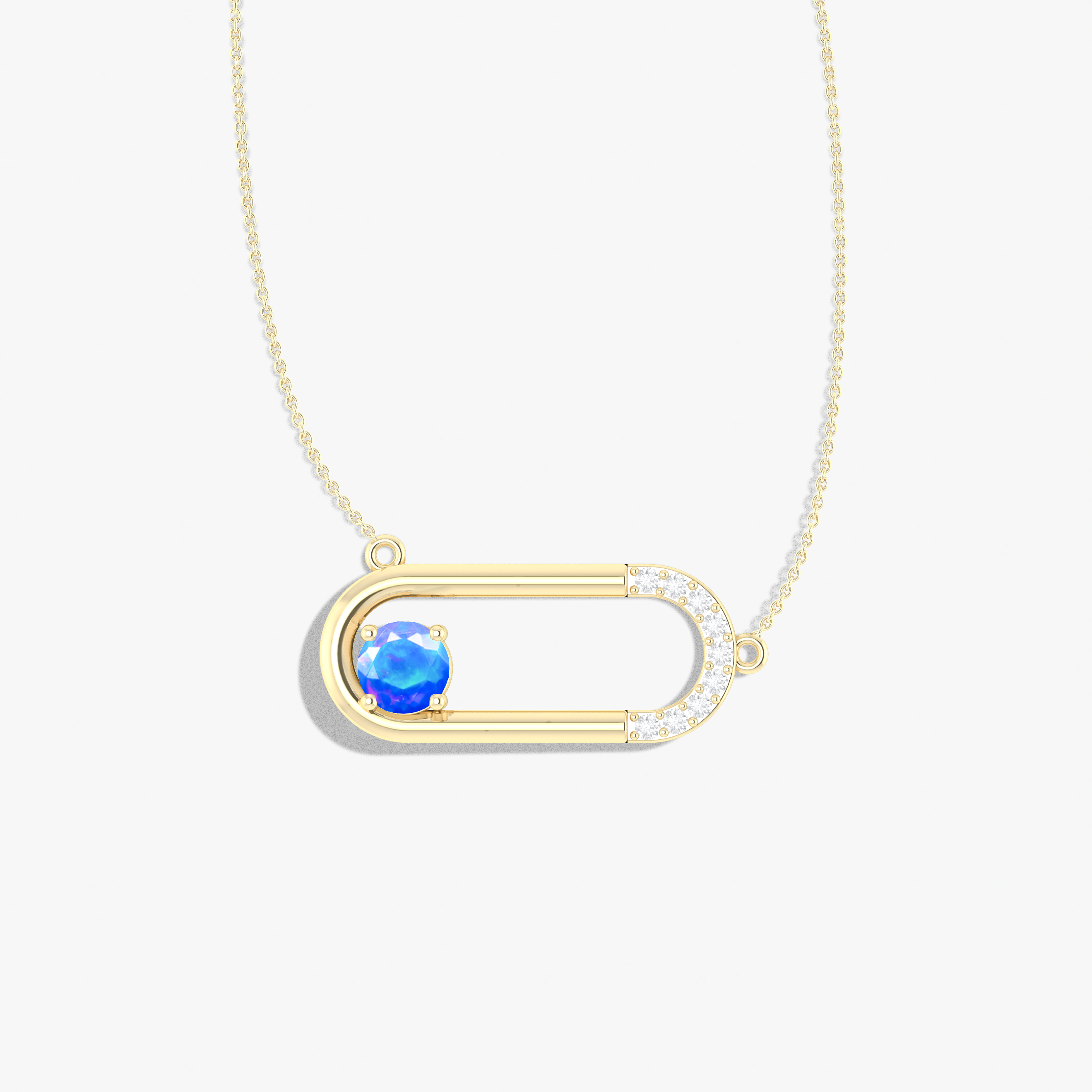 Opal Pendantl Necklace