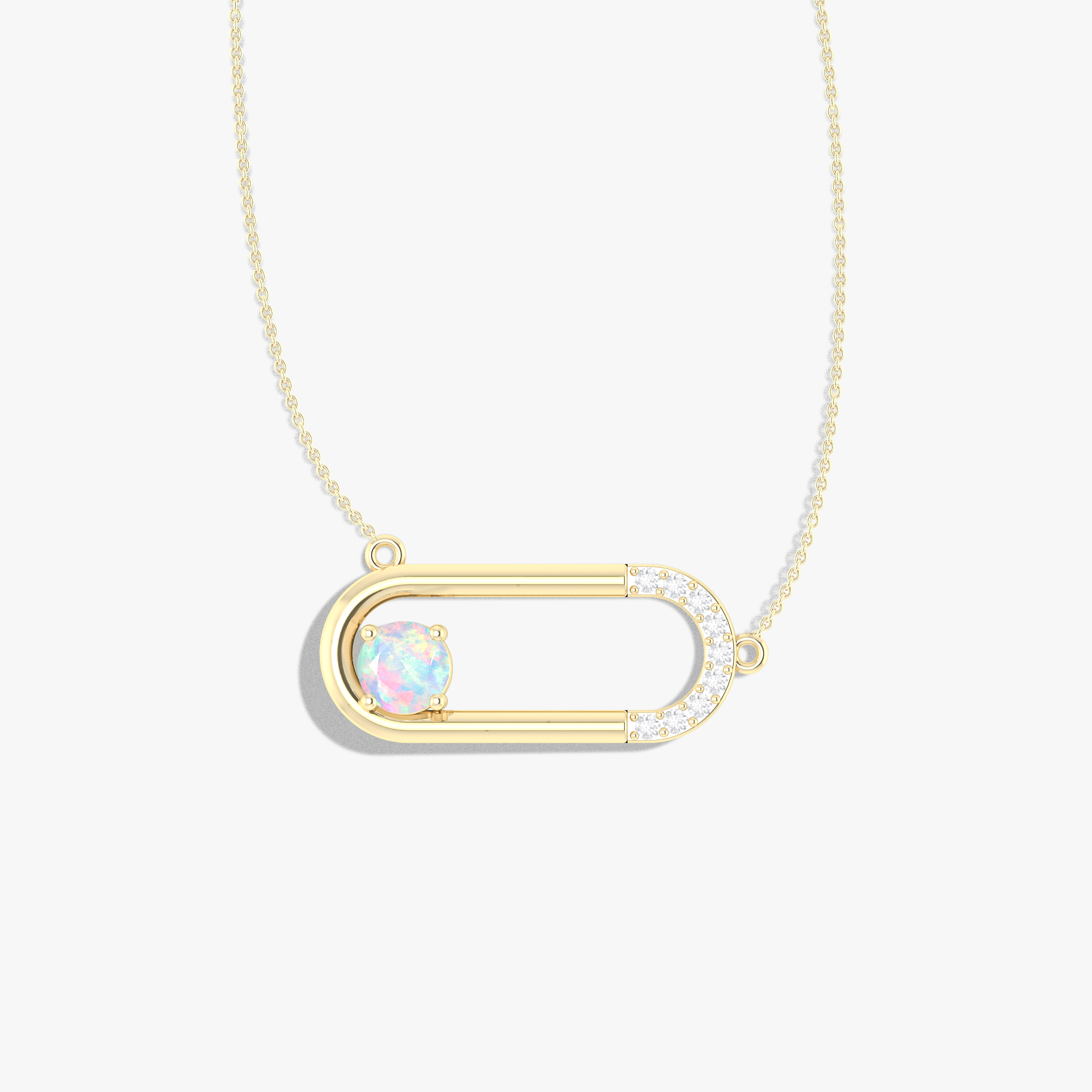 Opal Pendantl Necklace