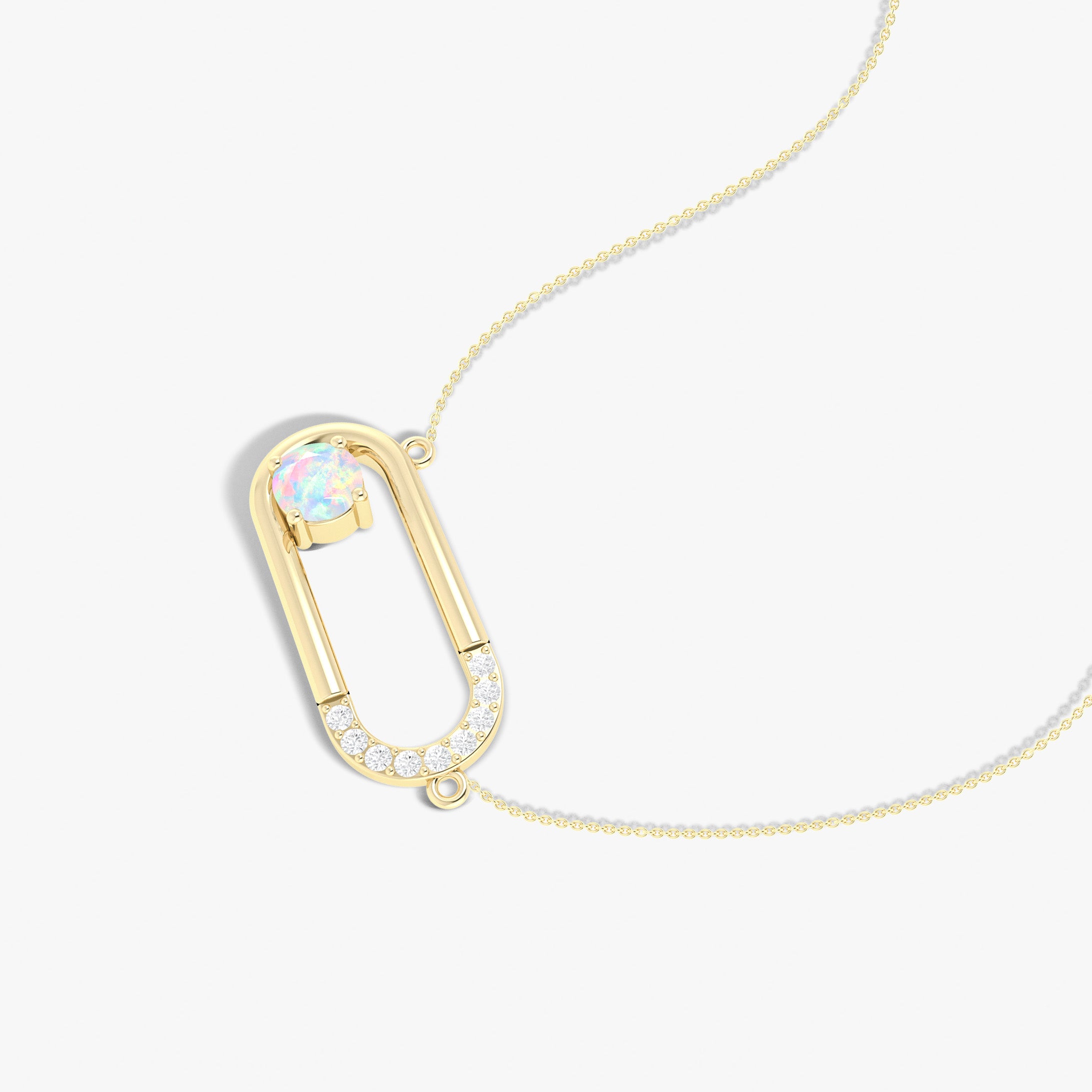 Opal Pendantl Necklace