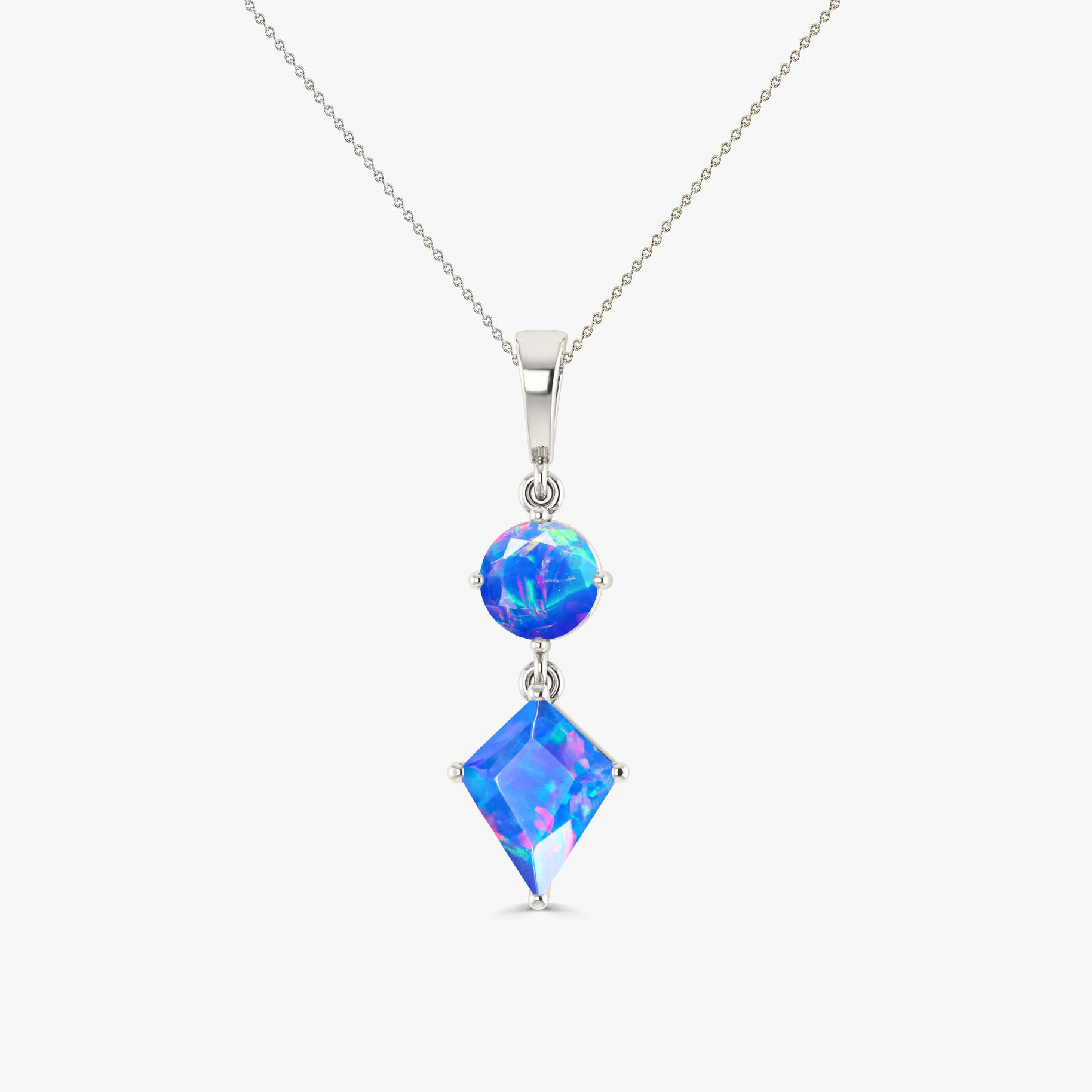 blue opal pendant