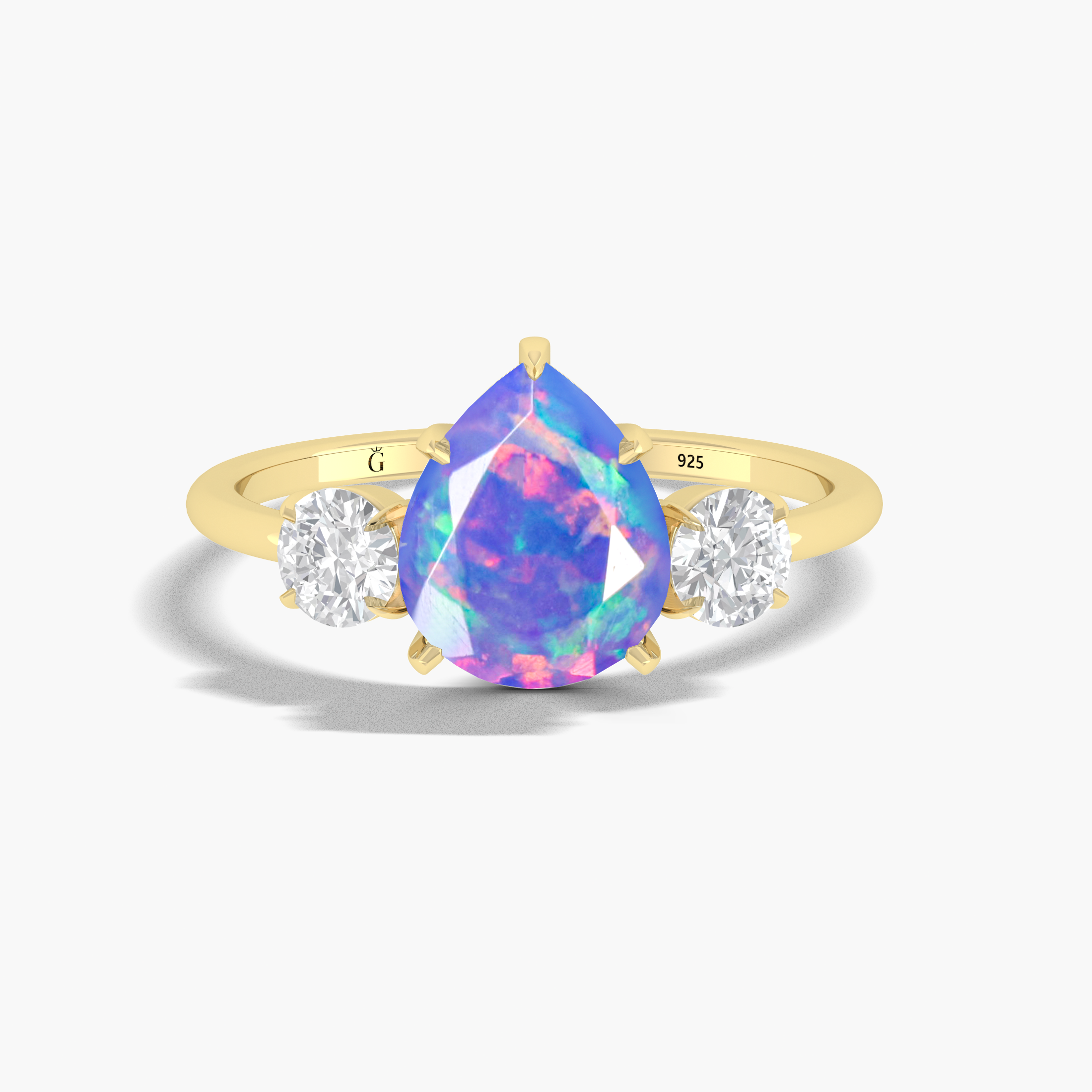 Lavender Opal Ring