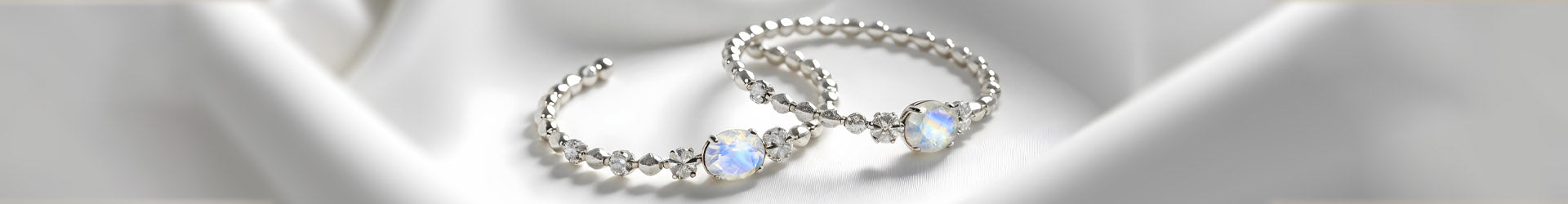 Silver Moonstone Bracelet