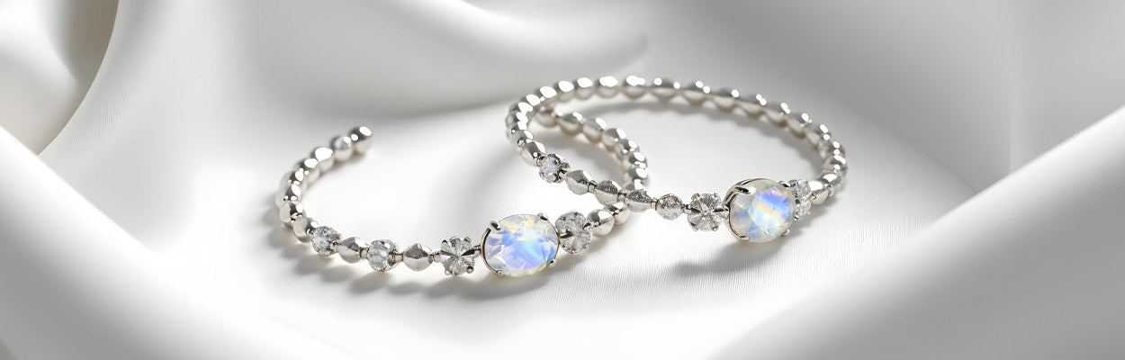 Silver Moonstone Bracelet