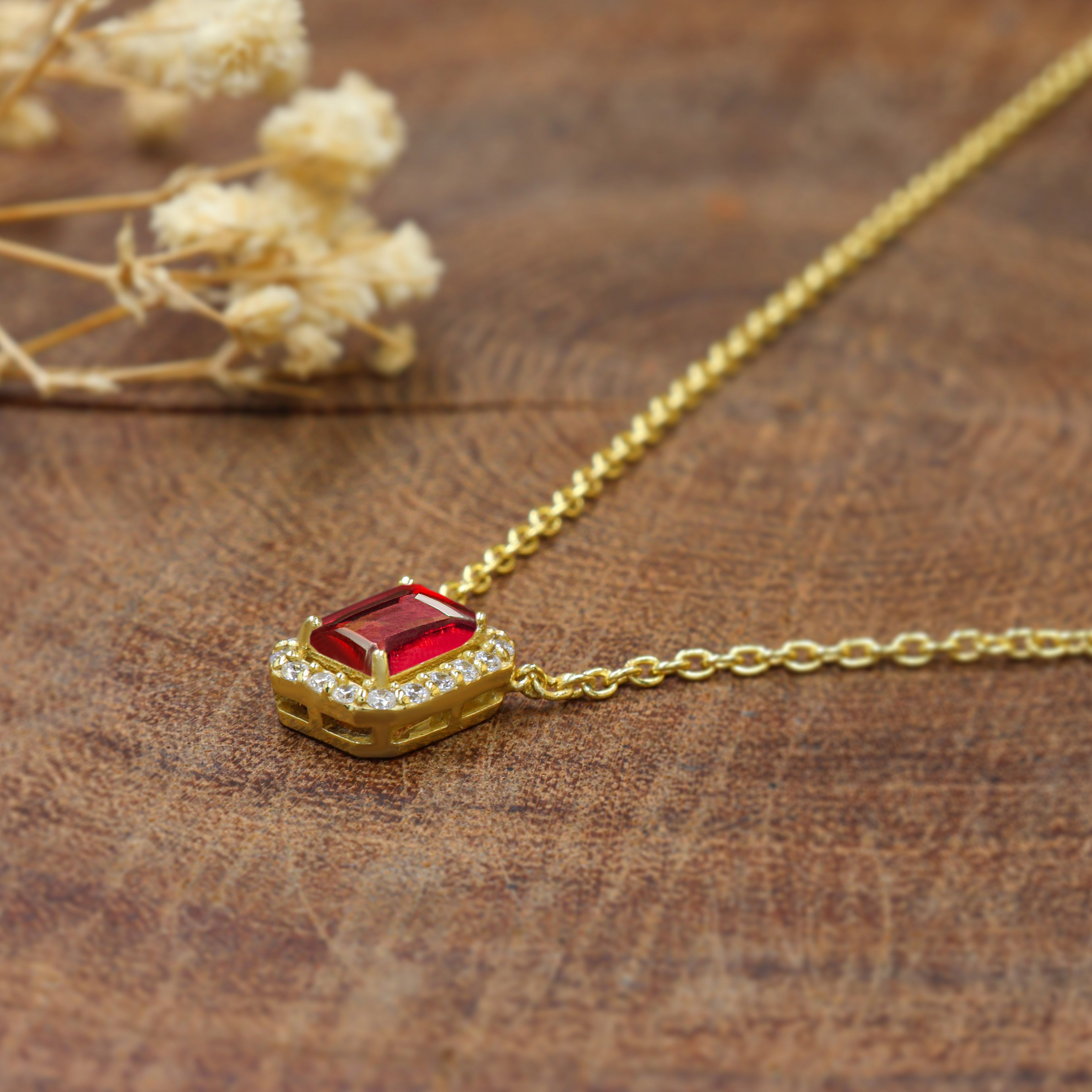 Ruby Pendant Necklace3