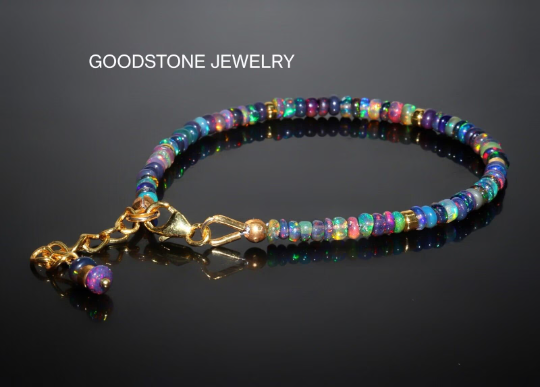 Opal Beaded Bracelet for Gift